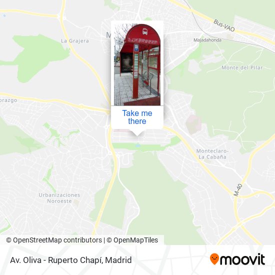 Av. Oliva - Ruperto Chapí map