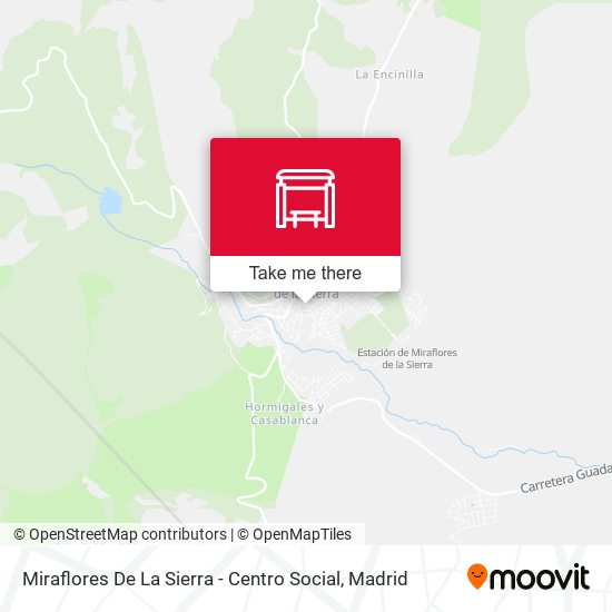 Miraflores De La Sierra - Centro Social map