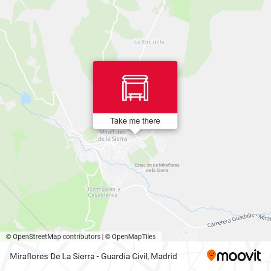 Miraflores De La Sierra - Guardia Civil map