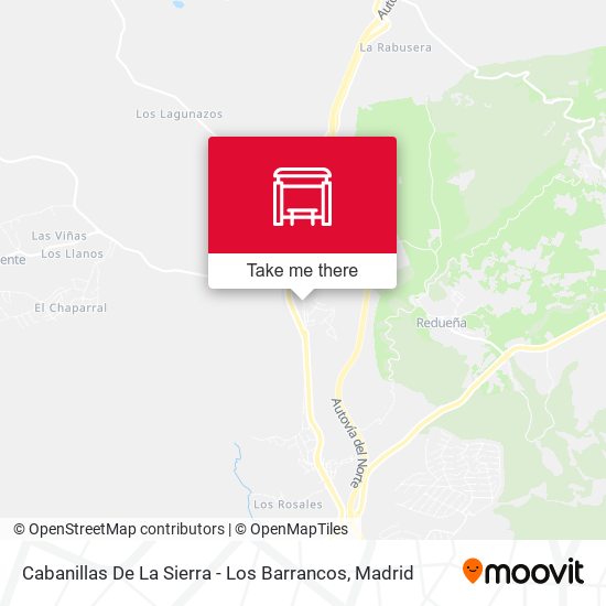 Cabanillas De La Sierra - Los Barrancos map