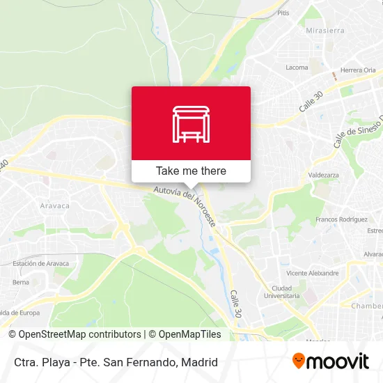 Ctra. Playa - Pte. San Fernando map