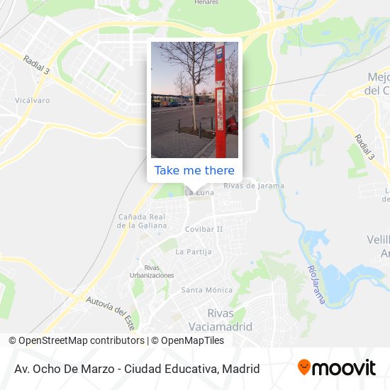 Av. Ocho De Marzo - Ciudad Educativa map