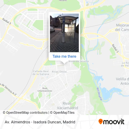 Av. Almendros - Isadora Duncan map