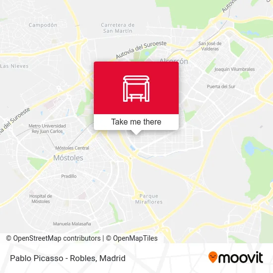 Pablo Picasso - Robles map