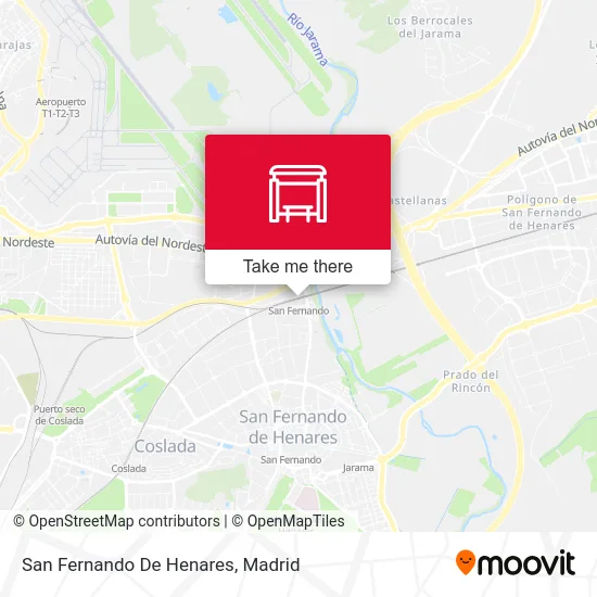 mapa San Fernando De Henares