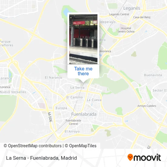 La Serna - Fuenlabrada map