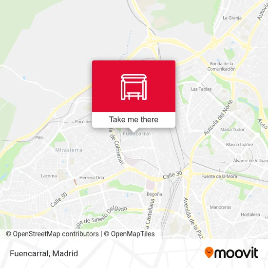 Fuencarral map