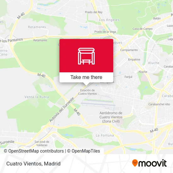 Cuatro Vientos map