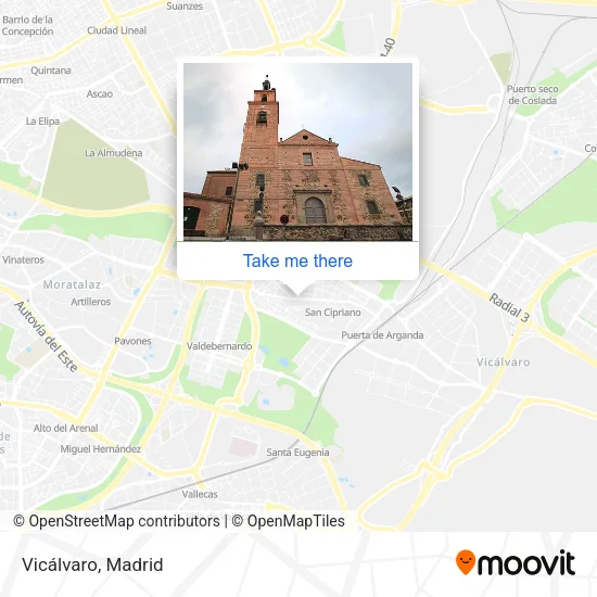 Vicálvaro map