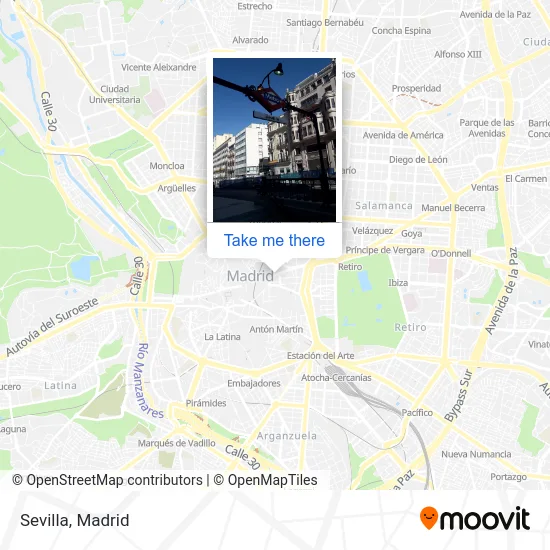 Sevilla map
