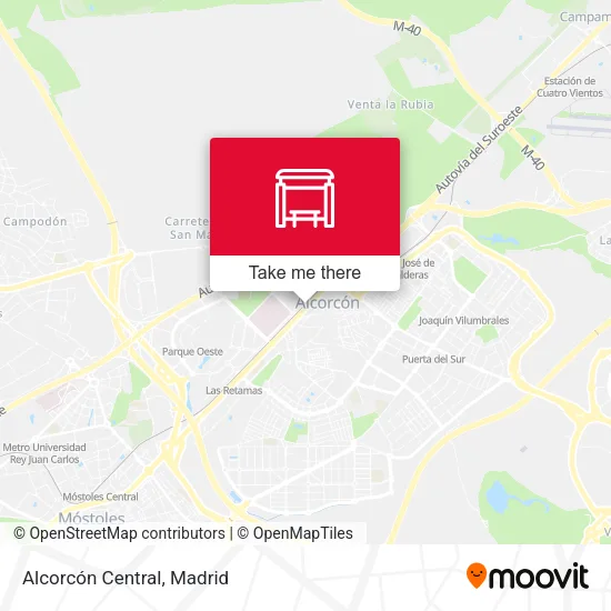 Alcorcón Central map