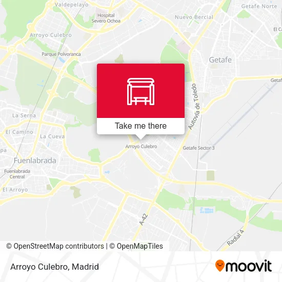 Arroyo Culebro map