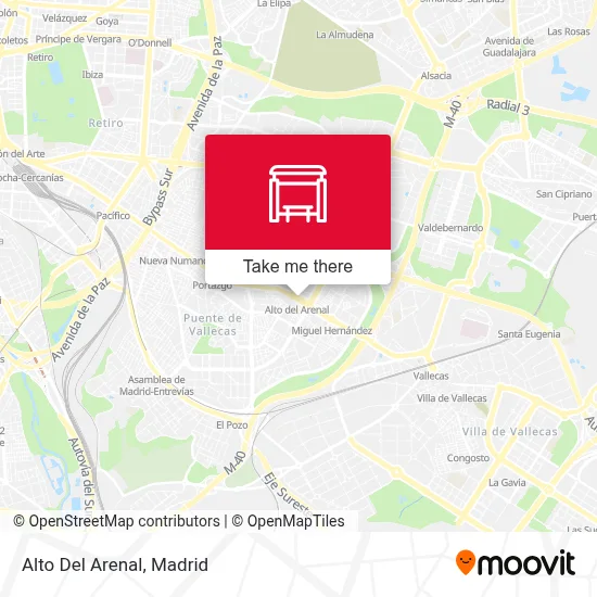 Alto Del Arenal map