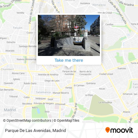 Parque De Las Avenidas map