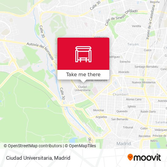 Ciudad Universitaria map