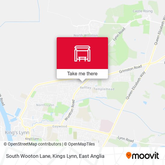 South Wooton Lane, Kings Lynn map