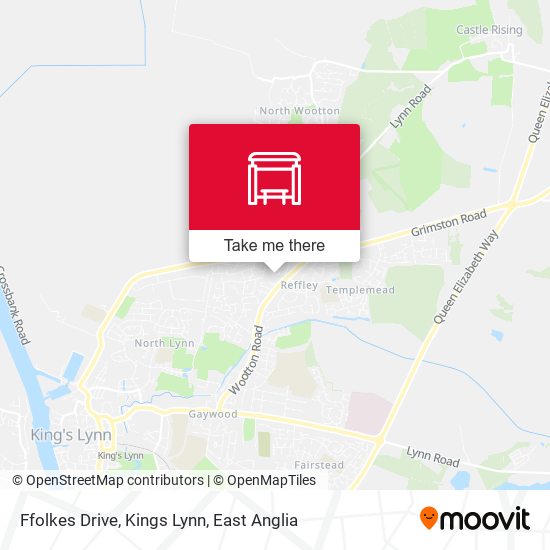 Ffolkes Drive, Kings Lynn map