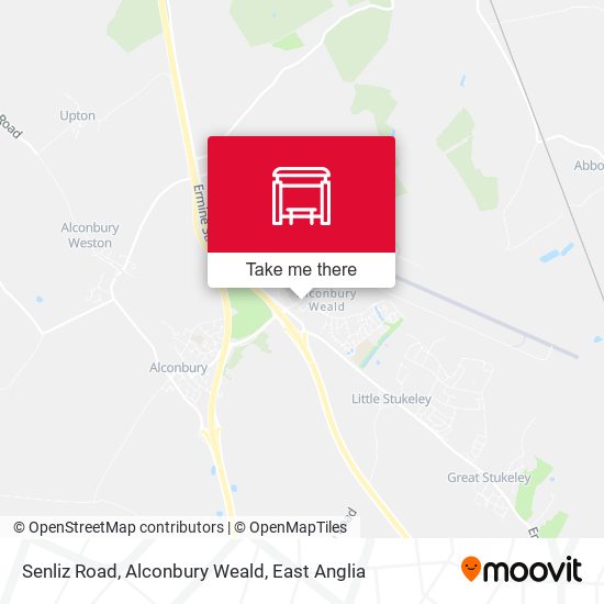 Senliz Road, Alconbury Weald map