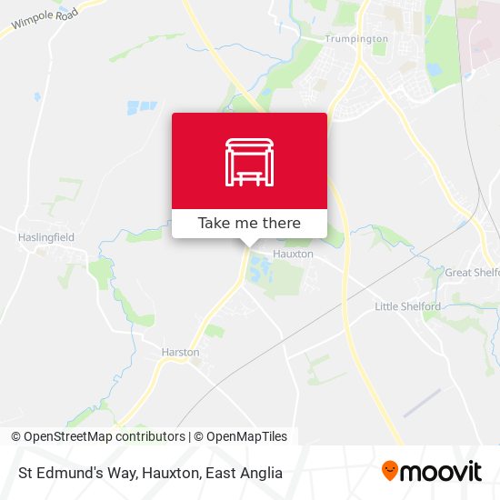 St Edmund's Way, Hauxton map