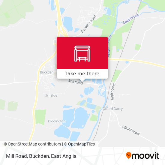 Mill Road, Buckden map