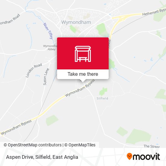 Aspen Drive, Silfield map