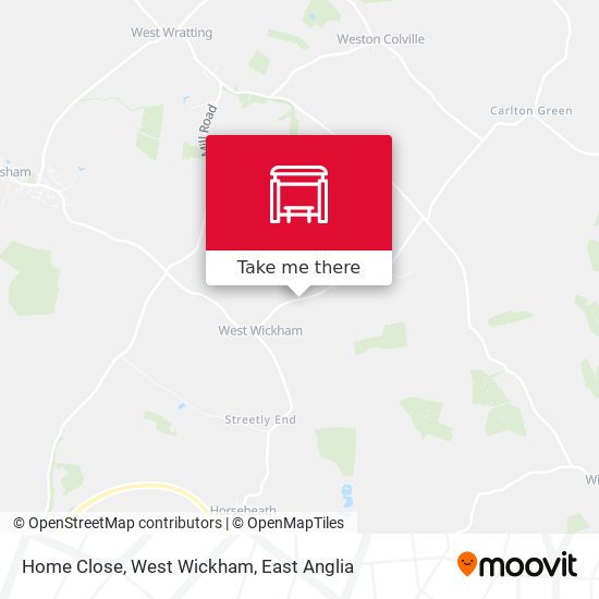 Home Close, West Wickham map