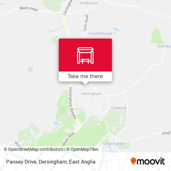 Pansey Drive, Dersingham map