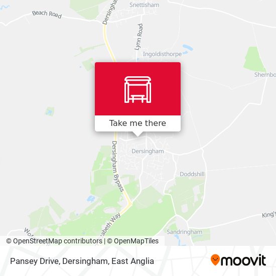 Pansey Drive, Dersingham map