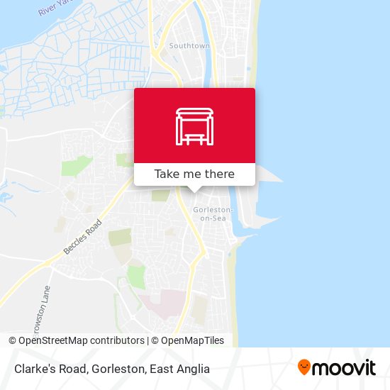 Clarke's Road, Gorleston map