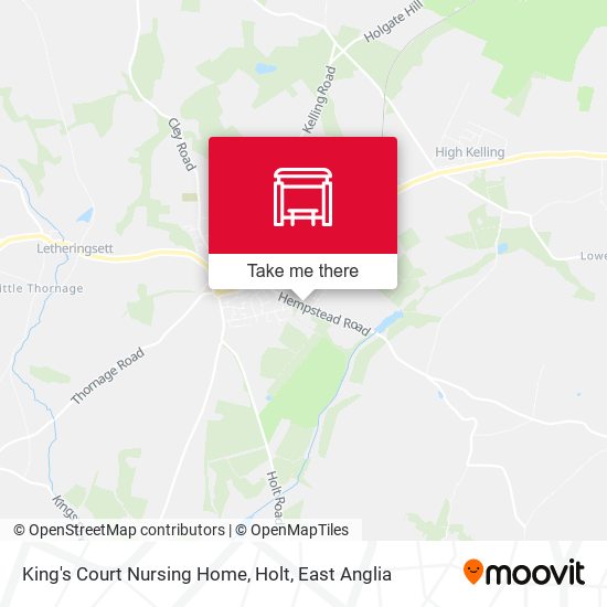 King's Court Nursing Home, Holt map