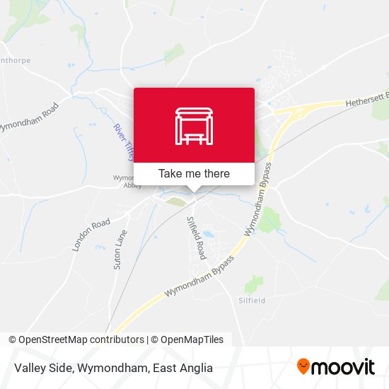 Valley Side, Wymondham map