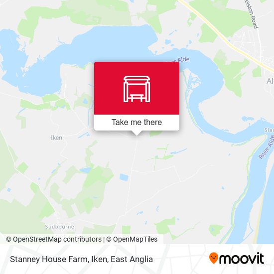 Stanney House Farm, Iken map