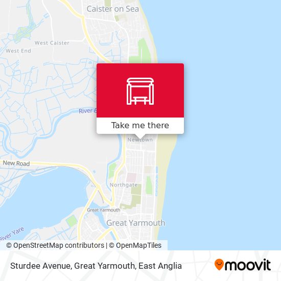 Sturdee Avenue, Great Yarmouth map