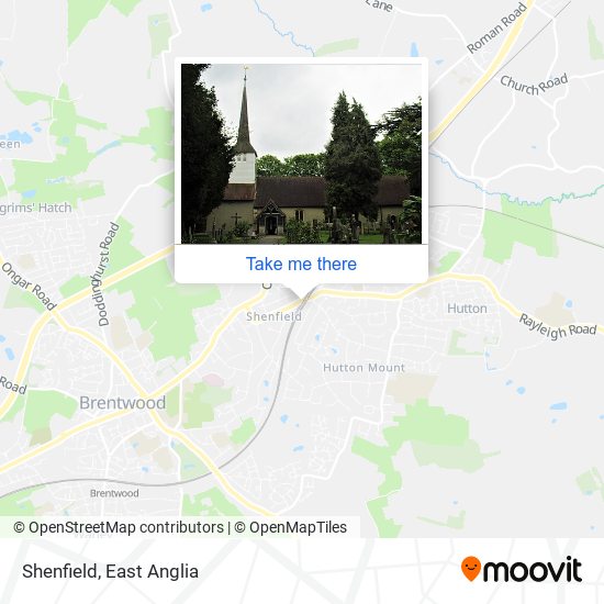 Shenfield map