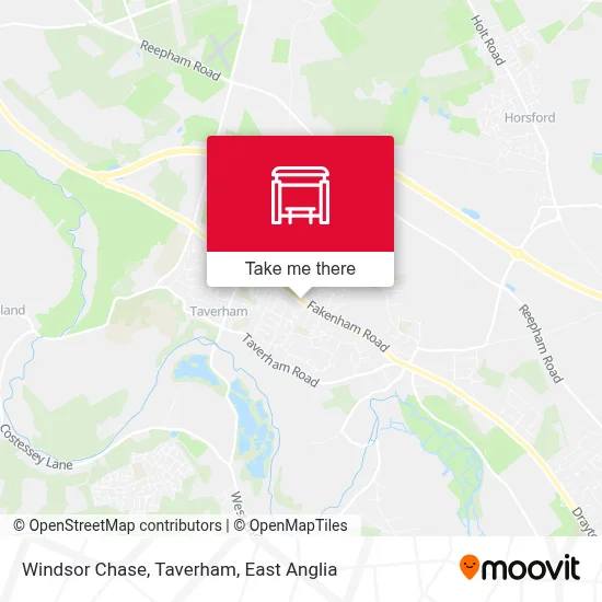 Windsor Chase, Taverham map