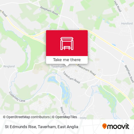 St Edmunds Rise, Taverham map