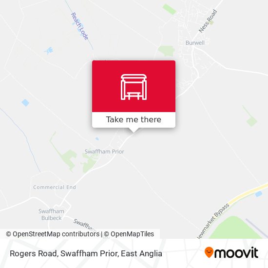 Rogers Road, Swaffham Prior map