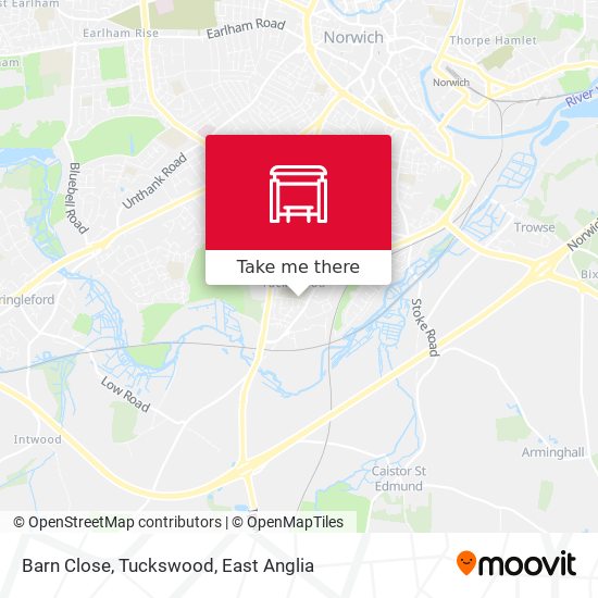 Barn Close, Tuckswood map