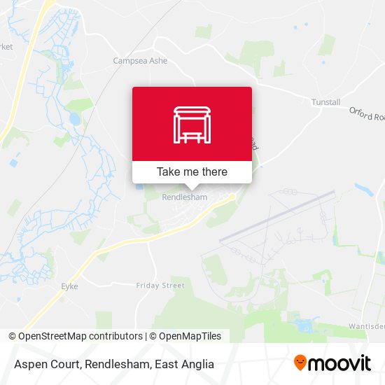 Aspen Court, Rendlesham map