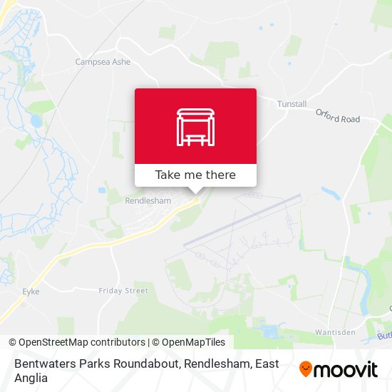 Bentwaters Parks Roundabout, Rendlesham map