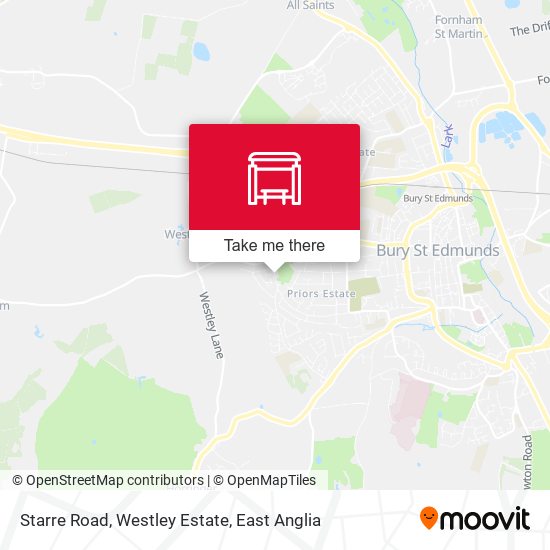 Starre Road, Westley Estate map