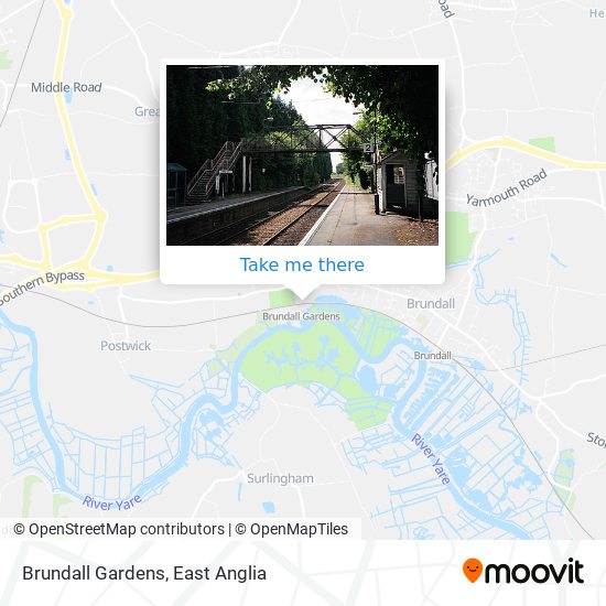 Brundall Gardens map