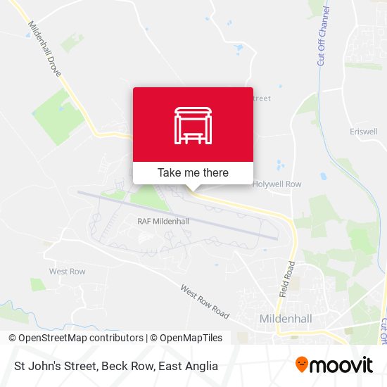 St John's Street, Beck Row map