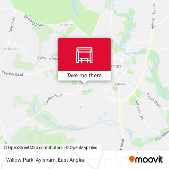 Willow Park, Aylsham map