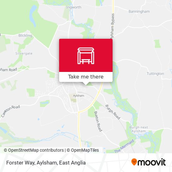 Forster Way, Aylsham map