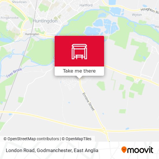 London Road, Godmanchester map