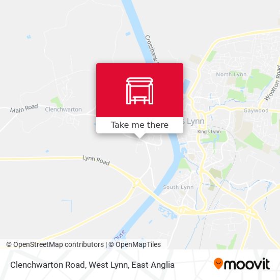 Clenchwarton Road, West Lynn map