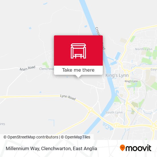 Millennium Way, Clenchwarton map