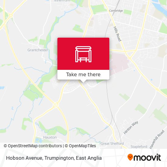 Hobson Avenue, Trumpington map