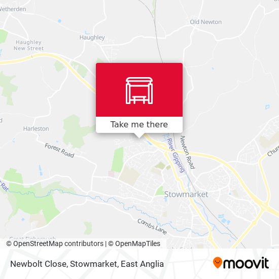 Newbolt Close, Stowmarket map